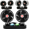 AUTOMOBILOVÝ VENTILÁTOR DVOJITÝ ROTAČNÝ REGULÁCIA TICHÝ 12V a 24V