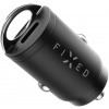 FIXED nabíjačka do auta s výstupom 2xUSB-C v miniatúrnom vyhotovení, podpora PD, 30 W, čierna