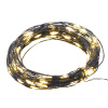 ACA Lighting LED dekoračná čierna girlanda, teplá biela, 2x batéria AA, 200 cm, IP20