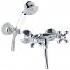Mereo Retro Viktorie Sprchová nástenná batéria, rozteč 10 cm s vaňovou súpravou, chróm CBL601A