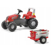 Rolly Toys Tractor Junior RT Red s prívesom (Rolly Toys Tractor Junior RT Red s prívesom)