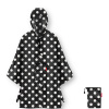 Reisenthel mini maxi poncho čierno-biely bodkovaný dámsky pršiplášť