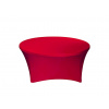 TENTino Elastický obrus STANDARD na okrúhly stôl 122 cm Farba obrusu: ČERVENÁ / RED