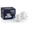 Sada hrnčekov De'Longhi DLSC308 porcelánové šálky 2 x 70 ml