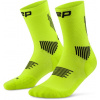 CEP Core Run Socks 5.0 Mid Cut vysoké ponožky pánské Barva: lime/black, Velikost: IV
