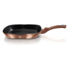 Grilovacia panvica s mramorovým povrchom 28x28 cm Berlingerhaus Metallic Line Rose Gold Noir BH-1889