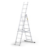 Hliníkový rebrík 3x7 priečok trojdielny DRABEST DW3-7 HOME