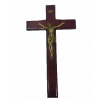Drevený drevený kríž tmavý H32cm - 42622 (Drevený drevený kríž tmavý H32cm - 42622)