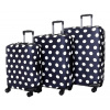 Súprava 3 obalov na kufre T-class® (čierna s bodkami)