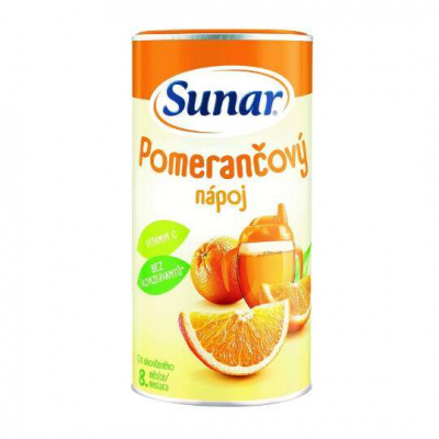 SUNAR Rozpustný nápoj pomarančový 200 g - SUNAR Rozpustný nápoj v prášku pomarančový 200 g