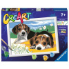 Maľovanie podľa čísel Ravensburger Kreatívne a výtvarné hračky 201921 CreArt Šteňatá Jack Russella (4005556201921)