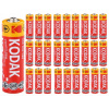 Zinkovo-uhlíková batéria Kodak AA (R6) 30 ks