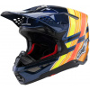 přilba SUPERTECH S-M10 edice TROY LEE DESIGNS, ALPINESTARS (modrá perleť/oranžov