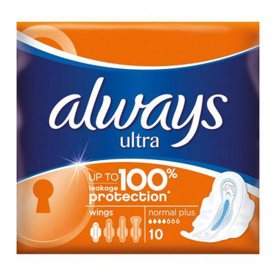 Always Ultra Hygienické vložky Normal plus 10ks