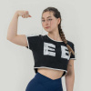 NEBBIA Dámske tričko Oversized Crop Top Game On Black XSXS