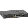 NETGEAR 5-Port Gigabit Ethernet High-Power PoE+ Plus Switch (GS305EPP) Riadený L2/L3 Gigabit Ethernet (10/100/1000) Podpora napájania cez Ethernet (PoE) Čierna (GS305EPP-100PES)