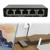 Rozdeľovač LAN 5 portov Gigabit Ethernet RJ45 1000 MB pre internet