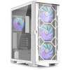 Zalman skriňa Z10 Duo / ATX / 4x120 mm ARGB fan / 2xUSB 3.0 / USB-C / tvrdené sklo / biela