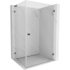 Mexen Lunar-B L pravostranný výklopný sprchový kút 85 x 80 cm, číre sklo, brúsený grafit, 832L-085-080-66-00-P