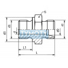 Hrdlo priame PHAR2 22LR G3/4