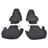 Poťahy sedadiel na mieru, Predné, Zadné, 2 Dvere, Čierna, Jeep Wrangler TJ 2003-2006