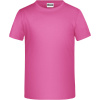 James & Nicholson Tričko JN 745, krátký rukáv, chlapecké COT02074504803-pink L Růžová
