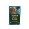 Monge BWild Grain Free Sterilised vlhké krmivo pre mačky - tuniak s krevetami a zeleninou 85 g