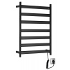Sapho ELIAS elektrický sušiak uterákov 490x730x110 mm, 105 W, čierna mat EB550