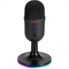 Marvo, herný/streamovací mikrofón, MIC-06, čierny, RGB podsvietenie, vstup pre slúchadlá MIC-06 BK