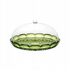 Guzzini VANITY Okrúhla miska na koláče - Nízka / Zelená