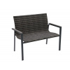 Záhradná ratanová lavica CALVIN 947 (sivá)
