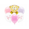 PartyDeco Balóniky latexové She said Yes! 30 cm
