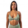 Nebbia Sportovní podprsenka se střední podporou TWIST-KNOT 423 zelená - M