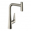 Hansgrohe Talis Select M51 - Kuchynská páková batéria s vyťahovacím výtokom 1jet, vzhľad nerezu 72821800