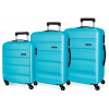 ROLL ROAD Flex Azul Claro, Sada ABS cestovných kufrov, 55-65-75cm, 584946A