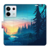 Flip pouzdro iSaprio - Xiaomi Redmi Note 13 Pro 5G / Poco X6 5G - Magical Landscape - kapsičky na karty (Knížkový flip kryt, obal, pouzdro iSaprio na mobil Xiaomi Redmi Note 13 Pro 5G / Poco X6 5G - M