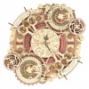 Robotime Rokr 3D dřevěné puzzle Nástěnné hodiny Zodiac 168 ks
