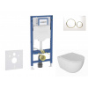 GEBERIT - Duofix Set předstěnové instalace, klozetu Oudee a sedátka softclose, tlačítko Sigma20, bílá/pozlacená SANI11CA3133B