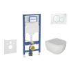 GEBERIT - Duofix Set předstěnové instalace, klozetu Oudee a sedátka softclose, tlačítko Sigma01, alpská bílá SANI11CA3113B