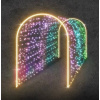 3D LED svetelný tunel Twinkly 140 × 220 × 200 cm, 24 V, 26 kg, 2 diely