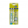 CHICCO Set zubných kefiek pre deti Tiger-Panda 3-6r, 2ks 12084.11