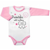 Baby Nellys Body dlhý rukáv s vtipným textom Trenérka celé rodiny
