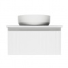 Kúpeľňová skrinka pod umývadlo SAT Evolution 58x30x44,8 cm biela matná SATEVO60WMD