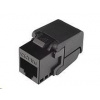 Solarix Samorezný keystone CAT5E UTP RJ45 čierny SXKJ-5E-UTP-BK-SA