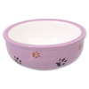 Magic Cat Miska keramická kočicí tlapka fialová 13 cm 0,33 l
