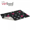 Vetbed protišmyk / Drybed grafit Ružové srdce DELUXE 150 x 100 cm, vlas 30 mm 150 x 100 cm
