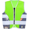 KORNTEX HI-VIS ACTION / Detská reflexná bezpečnostná vesta - neon green/ufo S