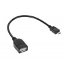 Redukcia USB zdierka A - micro USB konektor 20cm