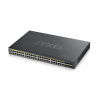Zyxel GS1920-48HPv2, 50 Port Smart Managed PoE Switch 44x Gigabit Copper PoE and 4x Gigabit dual pers., hybrid mode, 375 Watt PoE GS192048HPV2-EU0101F ZyXEL