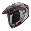 Moto přilba SCORPION ADX-2 GALANE stříbrno/černo/červená - Velikost L
